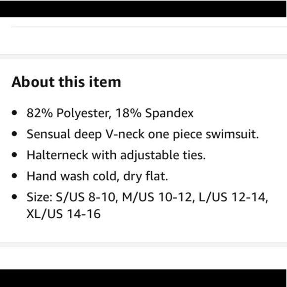 Clotiya Tummy Control Halter Swimsuit sz S (8-10) - Picture 8 of 8